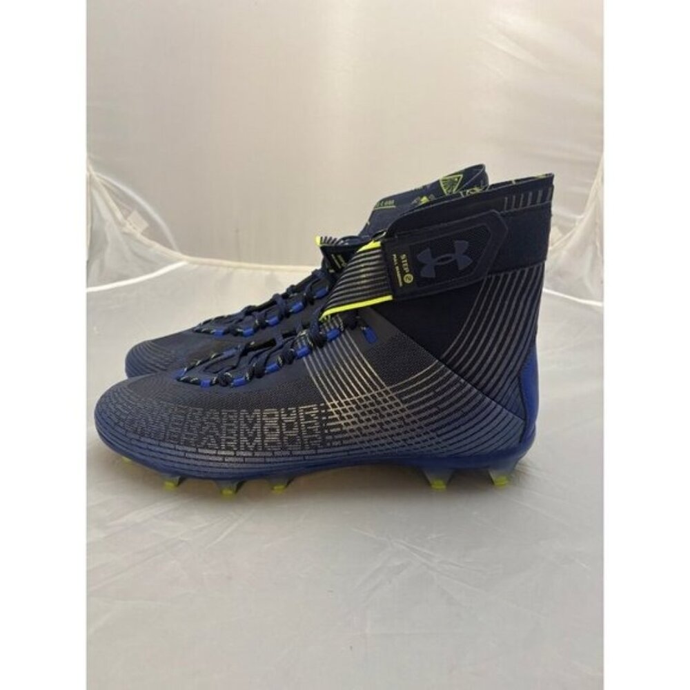 Under Armour Highlight MC blue green football cleats size 16 3023716 404